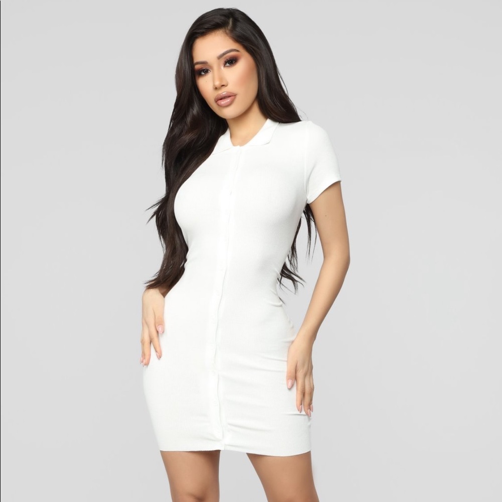FASHION NOVA POLO COLLARD DRESS